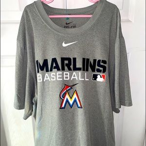 Men’s Size M Marlins MLB Nike Dri-Fit T Shirt - VG
